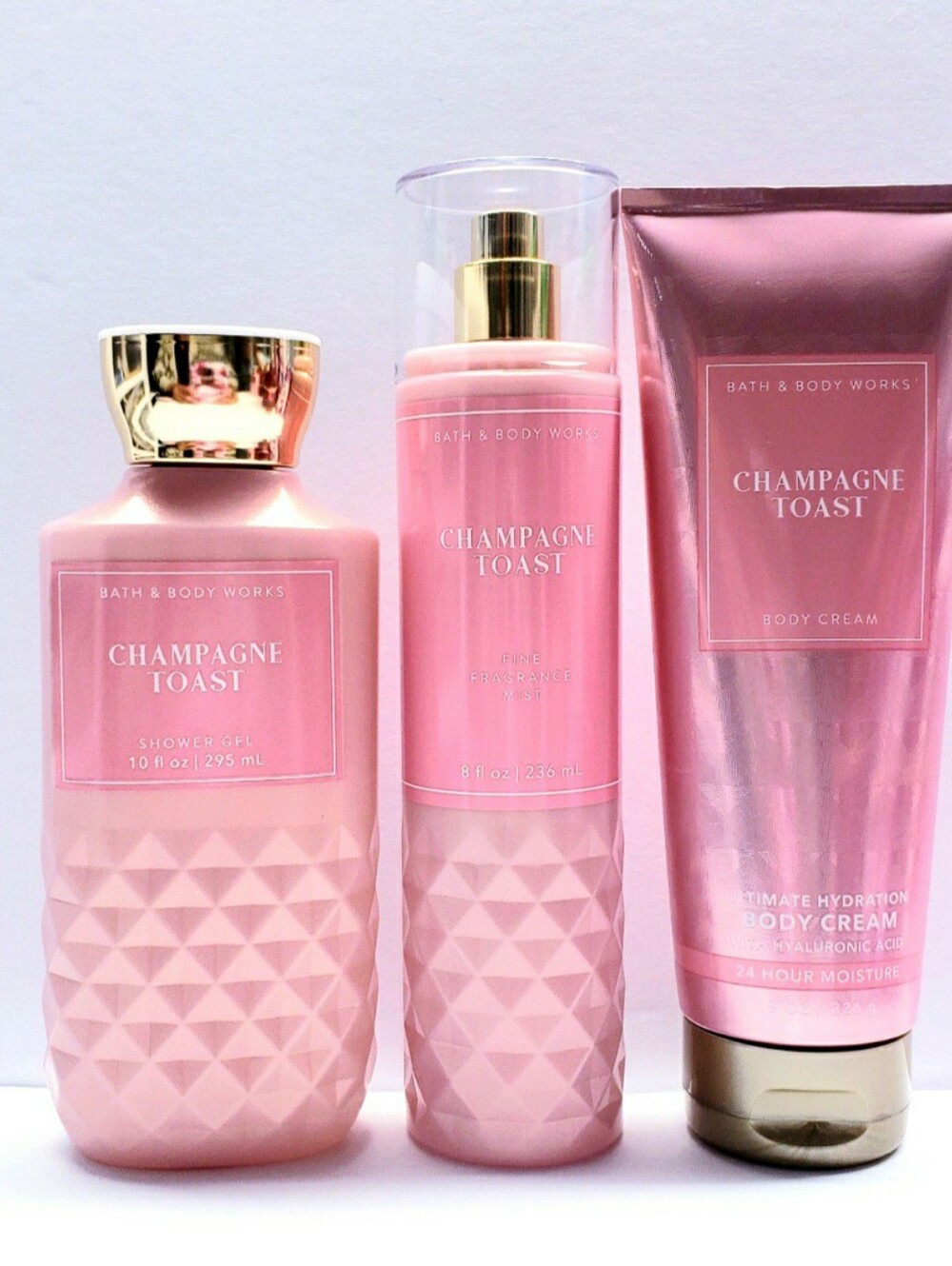 Bath & Body Works CHAMPAGNE TOAS Body Cream, Shower gel, Fragrance Mist (3 pcs)